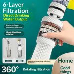 360° Rotating Faucet Water Filter with 6 Layer Filtration System for Kitchen Tap – E-Seller BD - esellerbd
