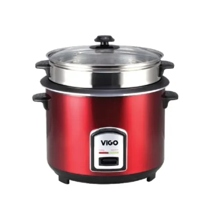 VIGO Rice Cooker 1.8L SS Two Pot Automatic Electric Rice Cooker