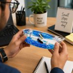 Liquid Wave Floating Cruise Ship Decoration Showpiece for Desk & Car Dashboard - Image 3