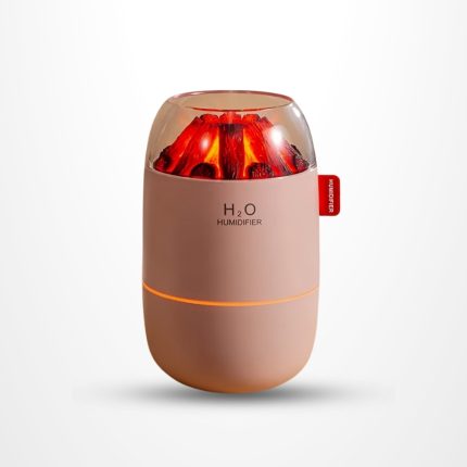 Volcano Flame Air Humidifier USB mist diffuser with night light for home office and car