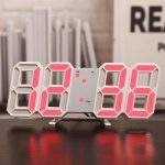 3D LED Digital Wall Clock with Multi Color Display available at E-Seller BD