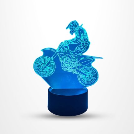 3D Motorcycle RGB Night Light Desk Lamp available at E-Seller BD