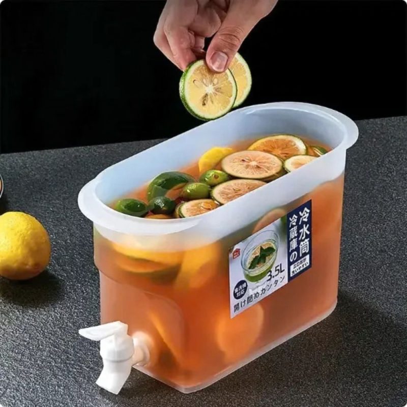 3.5L Refrigerator Water and Beverage Dispenser with Faucet