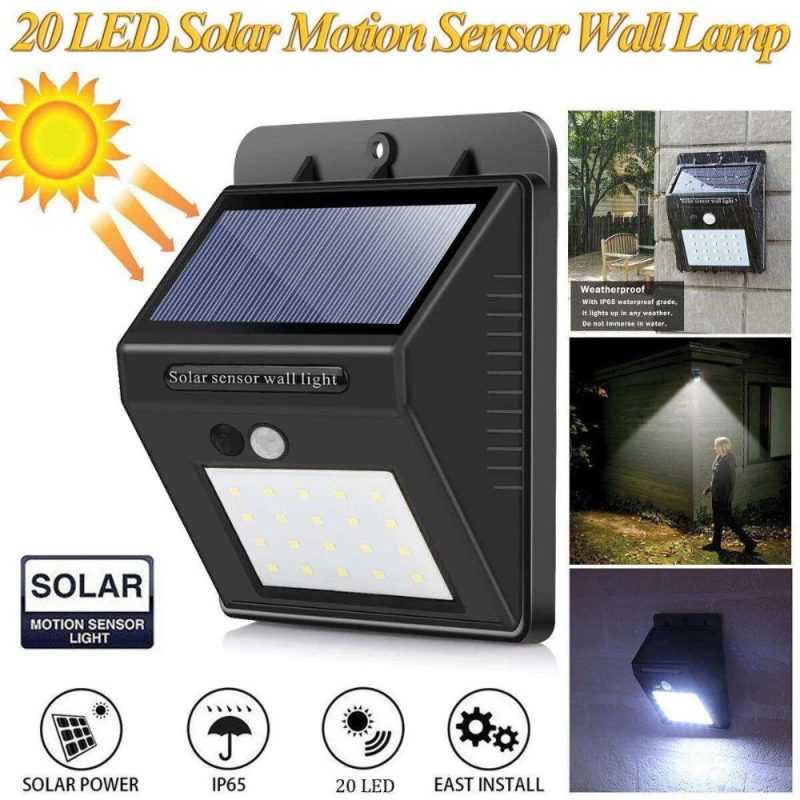 Anugrah 20 LED motion sensor solar light pack of 2