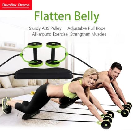 Revoflex Xtreme Resistance Ab Roller Kit for home workout