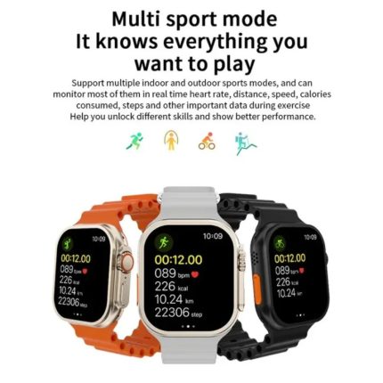 S100 Ultra 9 Smart Watch with 7 straps and protective case